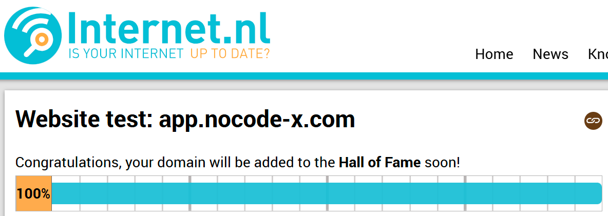 Internet.nl Result