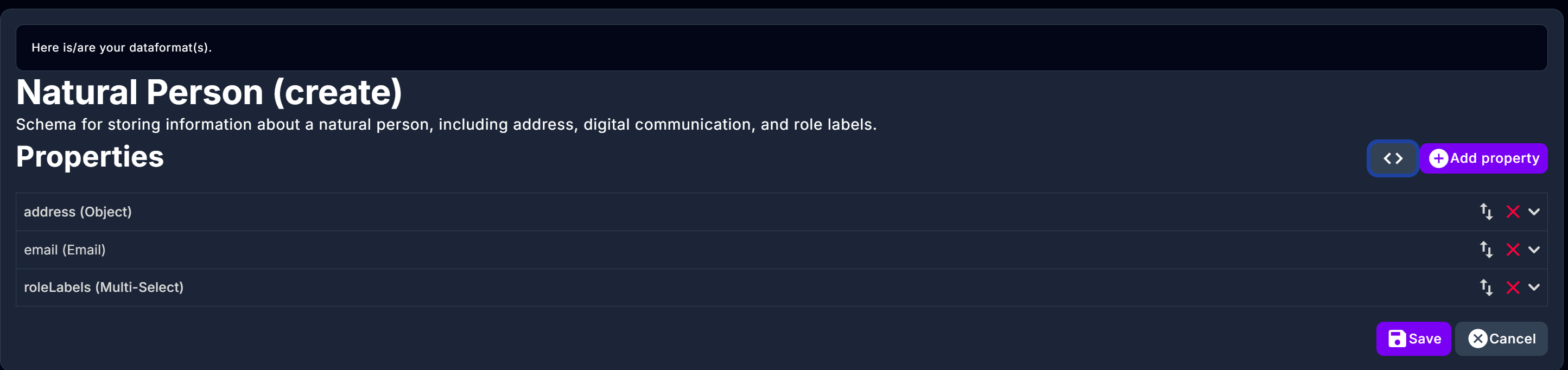 Create data format using Gen AI