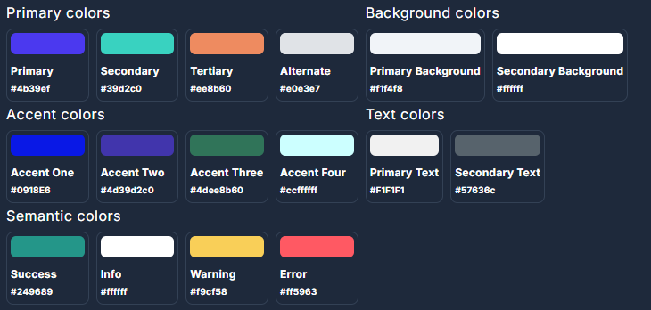 Design system colors