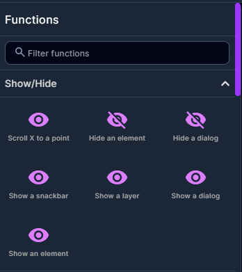 Function picker